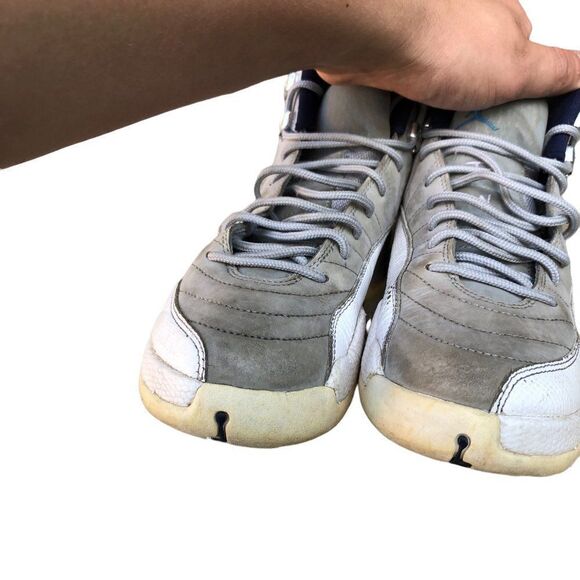 RARE 2016 Air Jordan 12 Retro Grey University Blue Size 8 - Picture 13 of 16